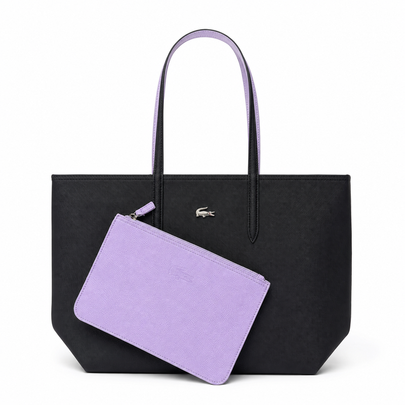 Sac Lacoste SAC DOUBLE FACE NOIR/MAUVE