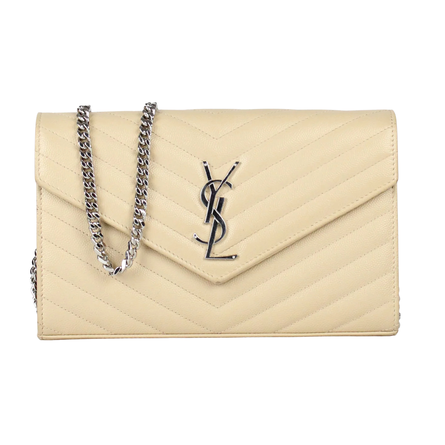 SAINT LAURENT ENVELOPE WALLET ON CHAIN
