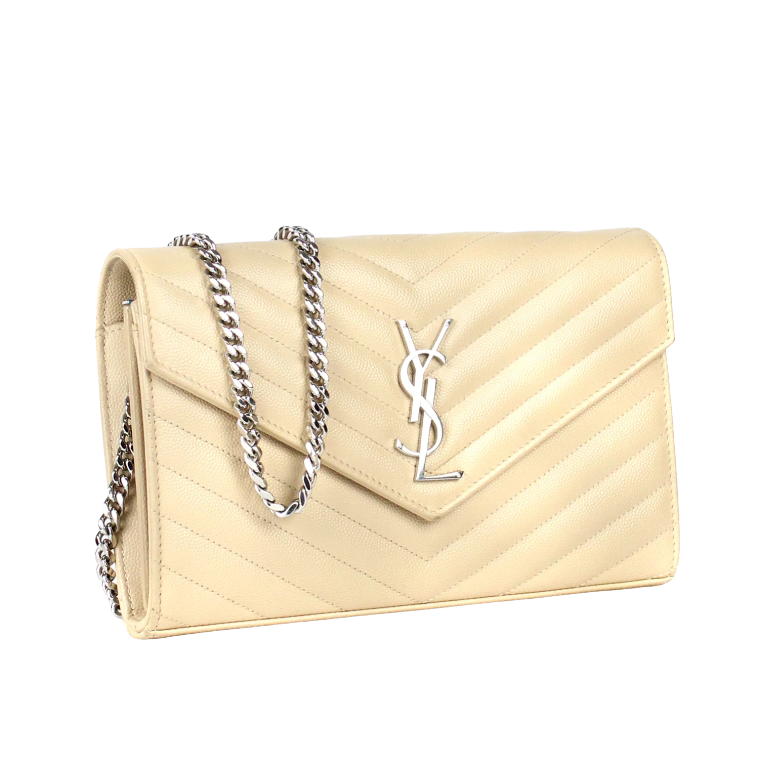 SAINT LAURENT ENVELOPE WALLET ON CHAIN