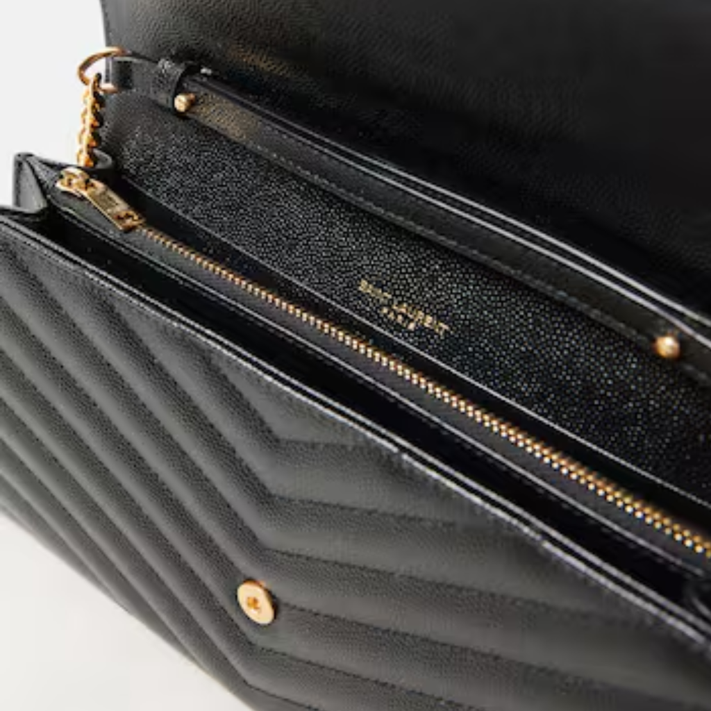 SAINT LAURENT ENVELOPE WALLET ON CHAIN