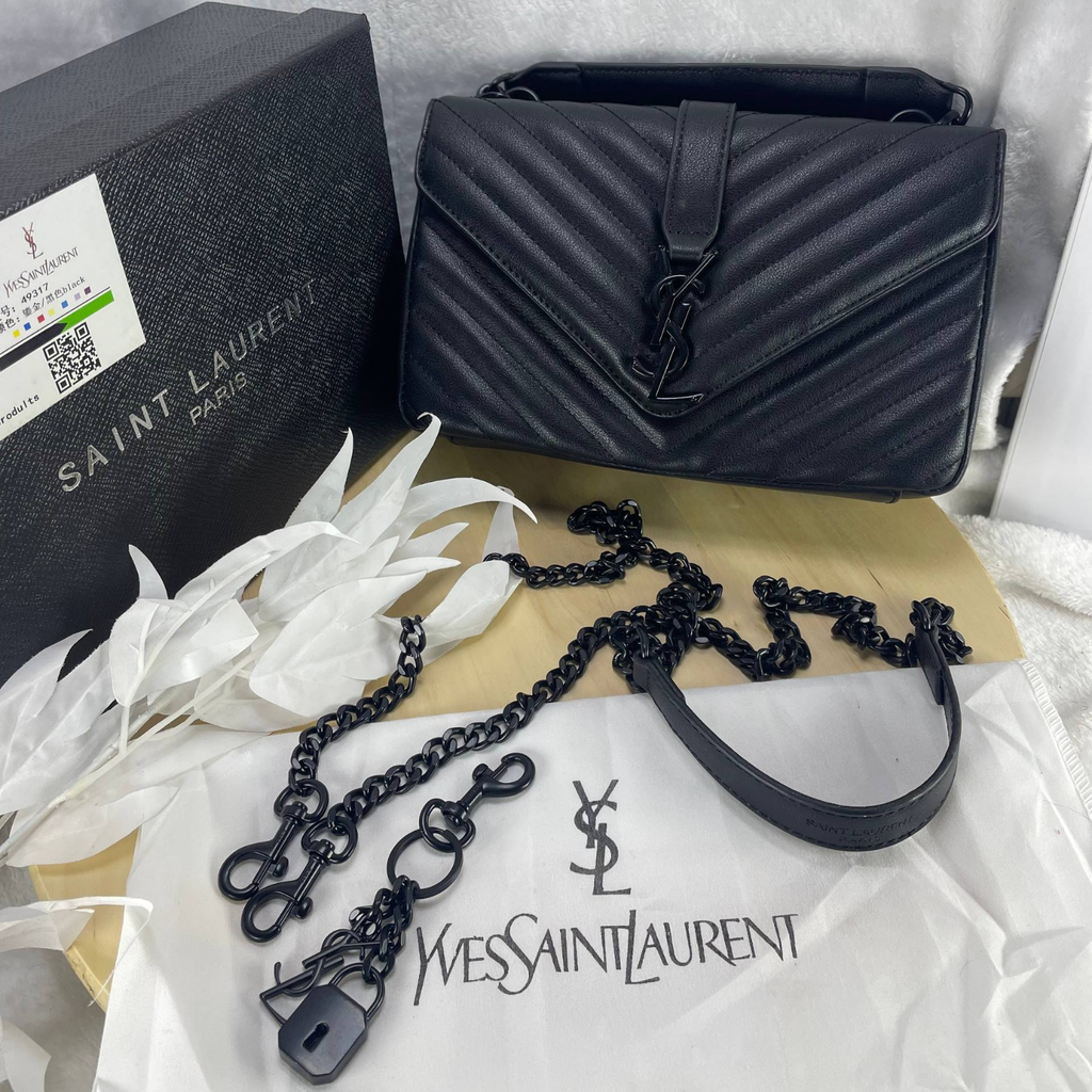 SAINT LAURENT ENVELOPE WALLET ON CHAIN