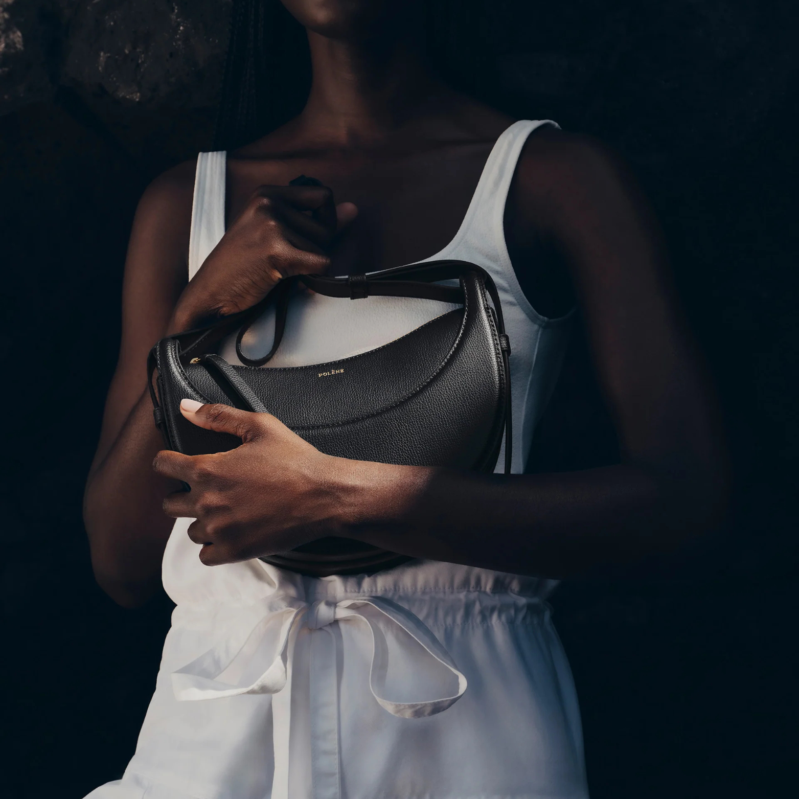 POLÈNE HALF MOON BAG