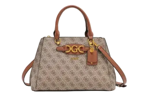 Guess - Sac à main Malva Girlfriend marron - Multicolore