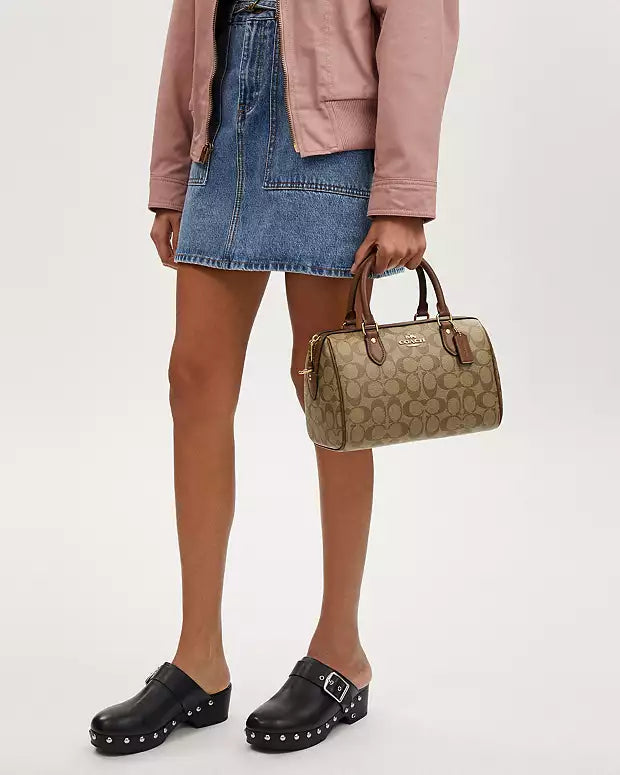 Coach Sac Satchel Rowan En Toile Exclusive